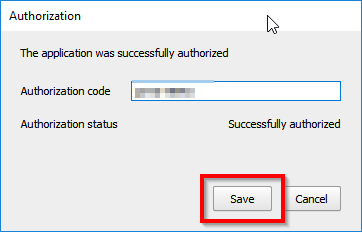Save Google Contacts authorization