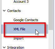 Open XML remote phone book section
