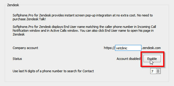 Enable zendesk integration